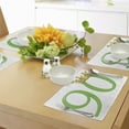 thumbnail image 4 of Ambesonne Celebration Place Mats Set of 4, Queen Crown 90, Standard Size, Yellow Green, 4 of 6