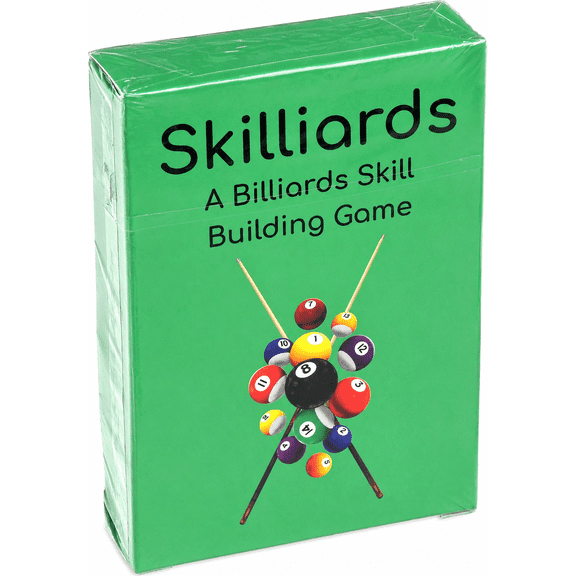 Hickoryville Skilliards Billiards Practice Card Game, Pool Skill Building Deck