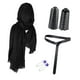 thumbnail image 5 of Cinturón de caballero medieval para disfraz de caballero, accesorios retro para juegos de rol, hebilla Negro, 5 of 7