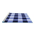 thumbnail image 2 of Ahgly Company Machine Washable Indoor Rectangle Checkered Blue Modern Area Rugs, 7' x 9', 2 of 4