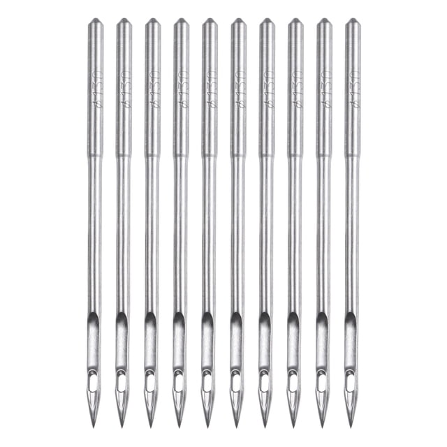 Unique Bargains 10 Pcs Sewing Machine Needles Size 21/130 Universal Regular Point Machine Needles for Craft DIY Household Sewing
