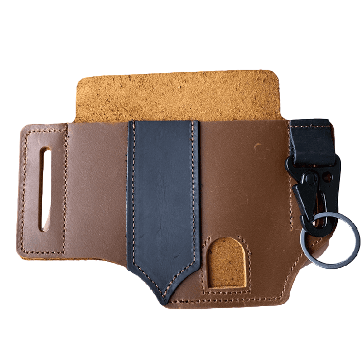 Multitool Leather Sheath EDC Holder Pocket Organizer Case Waist Belt Pouch Bag