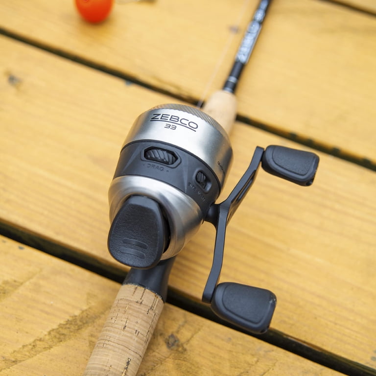 Zebco 33 Cork Comp Split 602M SC Combo 10LB Zebco Cajun Line