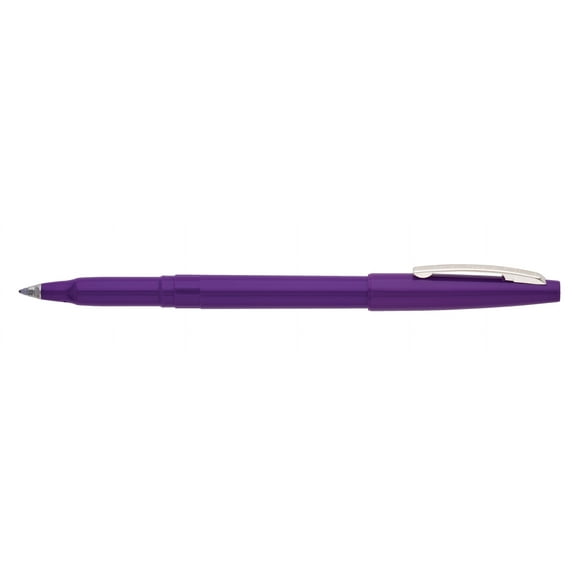 Pentel Rolling Writer Roller Ball Pen Medium Line, Violet Ink