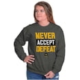 thumbnail image 4 of US Army Logo Never Accept Defeat Sweatshirt for Men or Women Brisco Brands S, 4 of 6