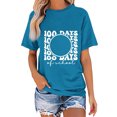thumbnail image 2 of 100 Days of School Shirt for Women Teacher Graphic Short Sleeve Tshirt School Days Tee Tops, 2 of 4