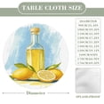 thumbnail image 3 of Lemon Oil Bottle And Fruits Round Table Cover Kitchen Printed Waterproof Tablecloth Elastic Edged Tablecloth Fits Party Wedding Indoor Outdoor Tables, 3 of 8
