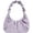 Purple, variant on Shoulder Bag for Women Moon Shaped Small Purse Vegan Leather Hobo Handbags Cute Mini Bag