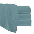 thumbnail image 5 of Satin Radiance 230 Thread Count Blue Polyester Pillowcases, Standard, (2 Count), 5 of 8