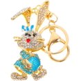 thumbnail image 4 of SURJDE 2pcs Bunny Keychain Key Rings for Car Keys Purse Key Chain for Wallet Baby Pendant Rhinestones, 4 of 7