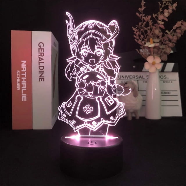 Luz nocturna LED 3D Plants vs Zombies Klees que cambia de color