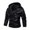 Black, variant on Tiweut Leather Jackets for Mens Mens Hooded Splice Solid Color Long Sleeved Hooded Drawstring Zipper Outdoor Slim Fit Coat Tops Black,M