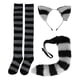 thumbnail image 4 of Conjunto de disfraz de gato, calcetines de gatito, diadema, pinza para el pelo de animal, disfraz de cosplay, orejas y cola Gris oscuro, 4 of 9