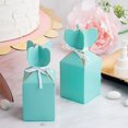 BalsaCircle 25 Turquoise Vase Favor Boxes Satin Ribbons Wedding Party ...