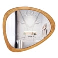 thumbnail image 2 of WallBeyond Irregular Natural Wood Frame Wall Mirror for Bathroom, Asymmetrical Home Wall Decor, 23.5 × 19 inch, 2 of 7