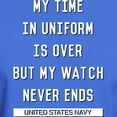 thumbnail image 3 of CafePress - Navy Watch Never Ends Dark T Shirt - Men's Classic Graphic Cotton T-Shirt, 3 of 4
