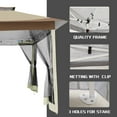 thumbnail image 3 of HOTEEL 12x12 Outdoor Pop-up Gazebo Canopy with Mosquito Netting 2-Tiered Vented Top 3 Adjustable Height for Backyard, Garden, Lawn,Khaki, 3 of 13