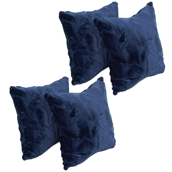 17-inch Jacquard Throw Pillows with Inserts (Set of 4) 9910-S4-ID-150