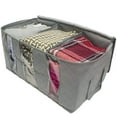 thumbnail image 5 of Storage Bag Organizers w 3 Sections Great for Clothes, Blankets - 2-Pack for Bedroom, Living Room, Office, 5 of 5
