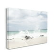 thumbnail image 2 of Stupell Industries Tropical Sea Coast Wave Splash Rocky Sand Beach,40 x 30, Design by Leah Straatsma, 2 of 5
