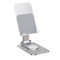 thumbnail image 1 of Adjustable Phone Mount Aluminum Mobile Phone Tablet Holder 360-degree Rotating Silicone Base Stable Support Foldable Phone Stand Phone Holder Stand, 1 of 8