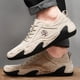 thumbnail image 3 of Zapatos de hombre de gran tamaño, de caña baja, cosidos a mano, zapatos casuales de moda que combinan con todo para hombre, 3 of 6
