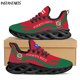 thumbnail image 1 of Zapatillas deportivas con estampado de la bandera de Puerto Rico para mujer, ligeras y suaves, de malla, cómodas para caminar,, 1 of 6