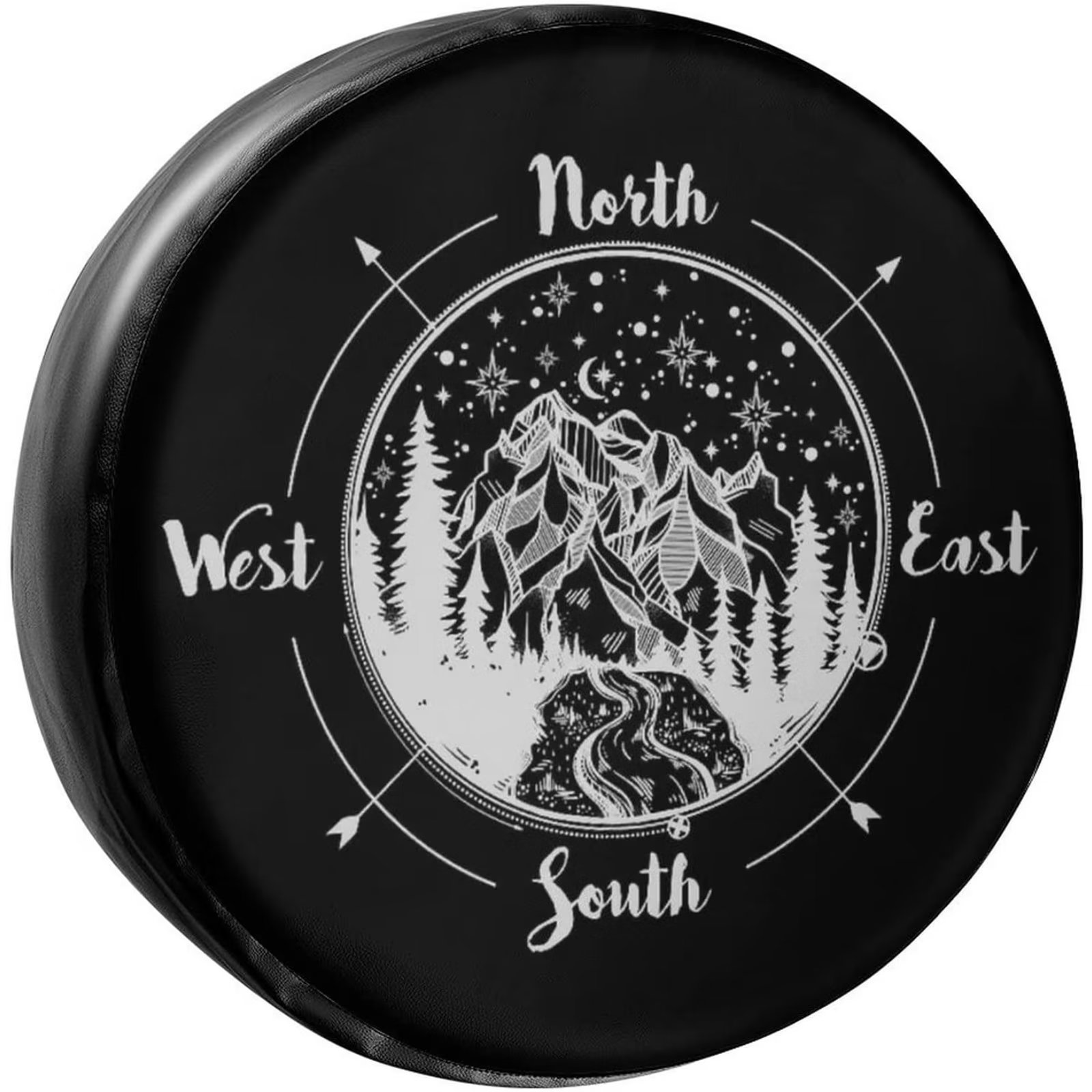 Compass Spare Tire Cover Wheel Tire Cover Fit Trailer, RV, SUV and Many  Vehicle 16inch
