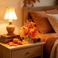 thumbnail image 6 of Artificial Pumpkin, Maple Leaf, Fall Floral Centerpiece with Metal Basket, Preassembled Autumn Tabletop Decor for Home, 6 of 6