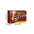 thumbnail image 3 of YATAV Christmas Train Set - Train Toys with Smokes,Lights and Sound,Toy Train Set for Under Christmas Tree,Fun Model Trains for Christmas Toys Gifts(Red,4 Trains), 3 of 9