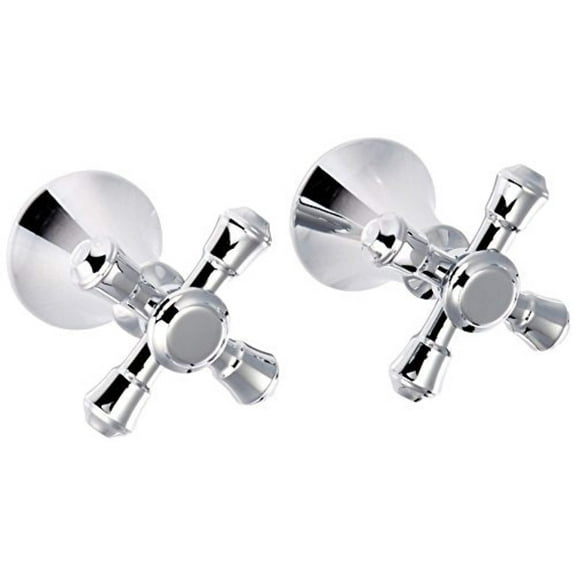 Delta H695 Metal Cross Handle Set - Roman Tub, Chrome