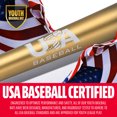 thumbnail image 2 of Franklin Sports Youth Baseball Bat - Heist Kids Baseball Bats for Ages 8 - 12 - 2 5/8" Inch Big Barrel Kids Metal Bat - Youth Drop -9 Aluminum Bats - USA Baseball - 27" Inch / 18oz. - Black Heist 900, 2 of 13