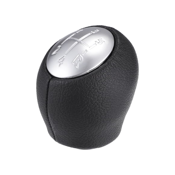 Perillas de Cambio de 5 Velocidades Unique Bargains - Perilla de Palanca de Cambios - para Renault Megane 10-15 Plástico Color Plateado - 1 Pc