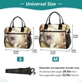thumbnail image 2 of Iauyy Insulated Thermal Lunch Tote Bag for Women - S/M Sizes Portable Picnic Work Bag ,White Cat with Long Fur, 2 of 6