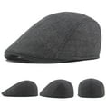 thumbnail image 3 of Newsboy Caps Classic Advanced Flat British Western Style Men Hat for Daily Wear, 3 of 8