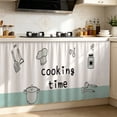 thumbnail image 6 of Cabinet Curtain,Adhesive Dust Proof Window Cover,Printed Kitchen Fabric for Pantry Blocking Light and Household Dust Prevention, 6 of 7