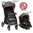 thumbnail image 4 of Monbebe Bolt Travel System Stroller and Infant Car Seat - Batik Pink, 4 of 19