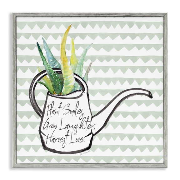 Stupell Industries French Country Uplifting Gardening Quote Gray Framed Giclee Art, 17 x 17, by Lanie Loreth