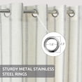 thumbnail image 2 of DriftAway Farmhouse Vertical Striped Linen Blend Textured Light Filtering Semi Sheer Curtains for Living Room Bedroom 102 Inches Long Drapes 2 Panels, 2 of 7