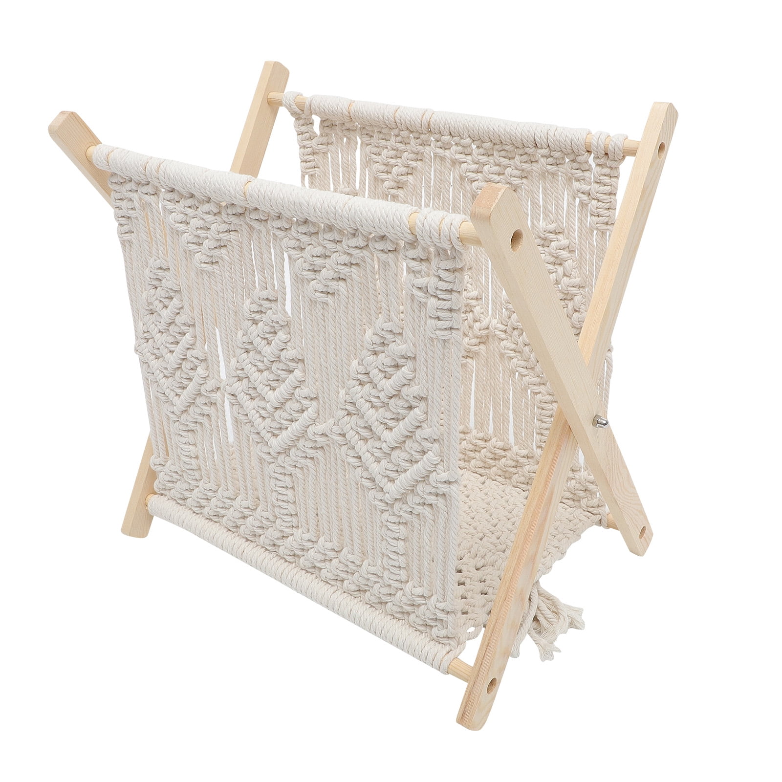 Shisuyan 1 Pce Porte-Revues Créatif Tressé Porte-Revues Rustique Panier de Rangement