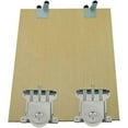 thumbnail image 5 of Ensemble de 2 Pcs Coulissantes pour Porte de Garde-Robe, Roues, Roues, Rouleaux, guides avec Coussin Absorbant les Chocs, Capacité de Charge 20 kg, 5 of 5