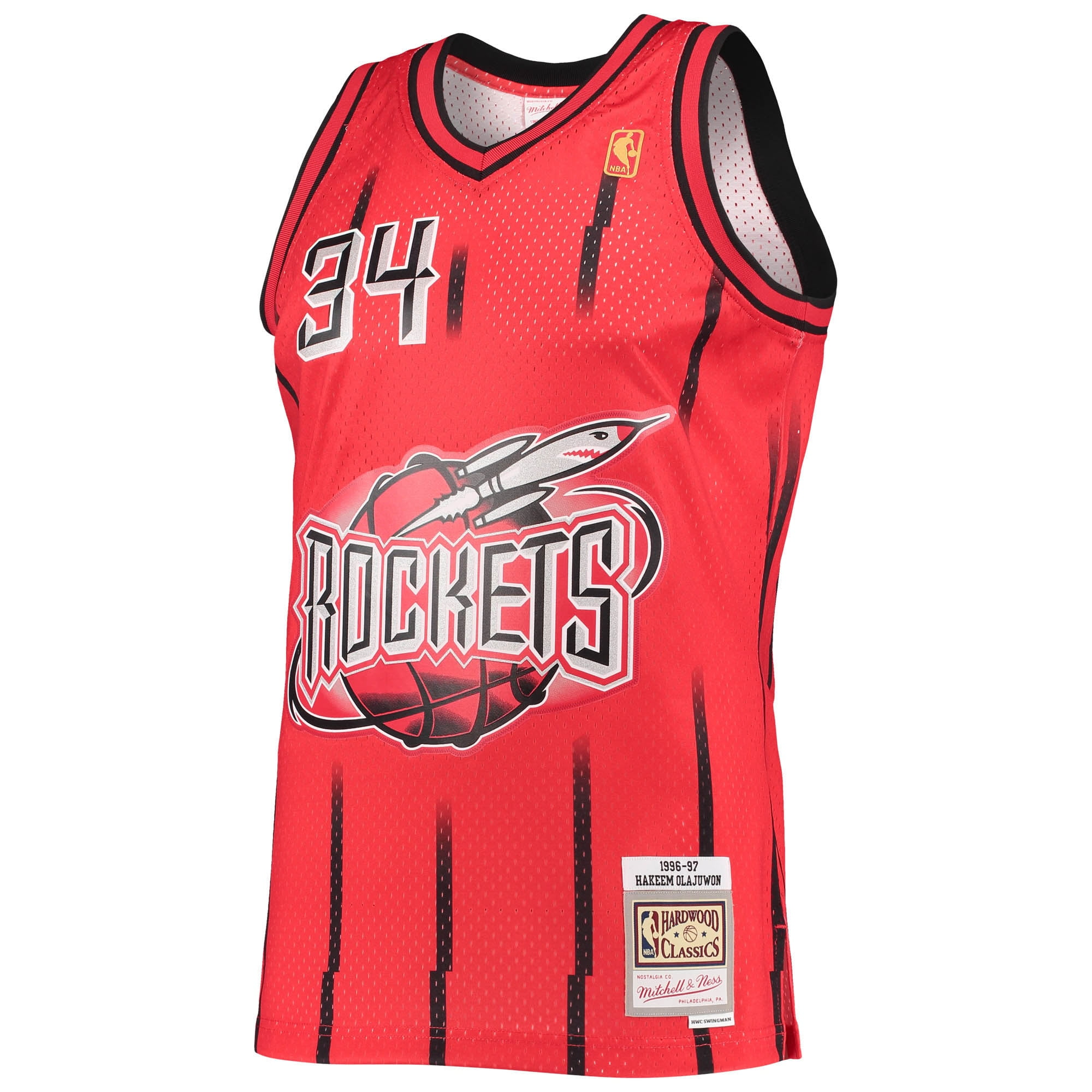 Men's Mitchell & Ness Hakeem Olajuwon Red Houston Rockets 1996-97 Hardwood  Classics Reload 2.0 Swingman Jersey - Walmart.com