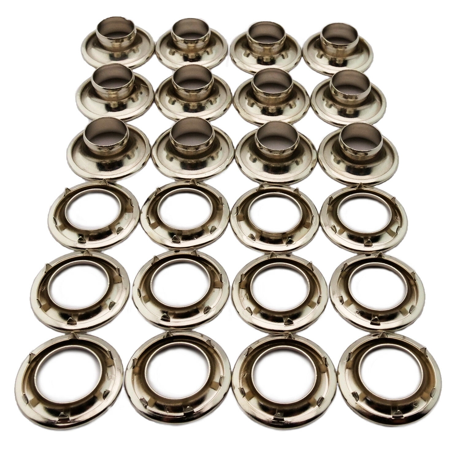 Osborne Nickel Plated Grommets & Spur Washers #N2-3 144 Sets Size 3 C.S 