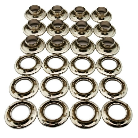 

C.S. Osborne 12 Sets Nickel Plated Grommets & Spur Washers #N2-3 (15/32 Hole)