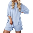 thumbnail image 2 of MAIHAN Women Vacation Outfits Y2k Outfits Shirt & Shorts Clothes Set Cute 2 Piece Outfits for Women Cotton Outfits Sets, 2 of 6