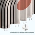 thumbnail image 6 of Orange Boho Geometric and Plant Pattern Shower Curtain 84"x72" ,Bathroom Decorative Shower Curtains Set with 12 Hooks,Modern Waterproof Washable Shower Curtain, 6 of 6