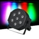 thumbnail image 1 of Luz de escenario LED PAR 7 LEDs 4 en 1 RGBW DMX512 8/5 canales con control remoto para KTV club bar fiesta espectáculo de DJ bandas., 1 of 6