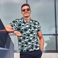 thumbnail image 4 of Fotbe Angry Shark Camiseta Polo de Golf para Hombre con Estampado – Camisa Deportiva Transpirable con Cuello Abotonado-Large, 4 of 6