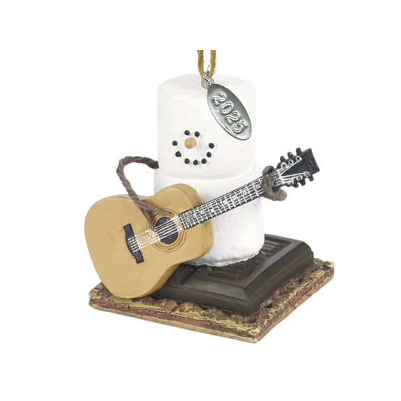 Smores Ornament - Smores Guitar Player, Guitar Gifts, Guitar Ornament, Musical Ornament - Comes in a Gift Box