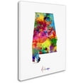 thumbnail image 2 of Trademark Fine Art "Alabama Map" Canvas Art by Michael Tompsett, 2 of 3